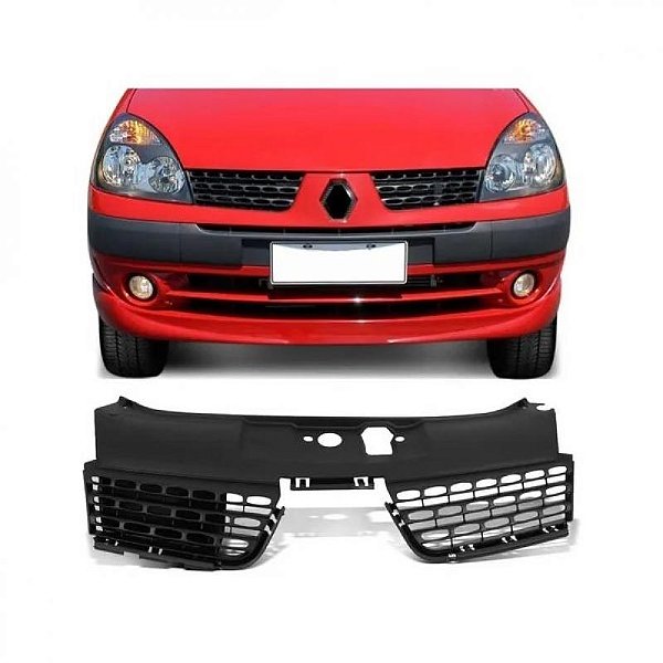 Grade do radiador clio renault de 2003 a 2005 preta