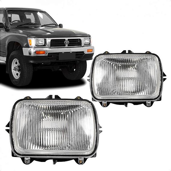 Farol hilux toyota de 1992 a 2001 bandeirante toyota e l200 mitsubishi de 1992 a 2003 lado esquerdo com carcaça