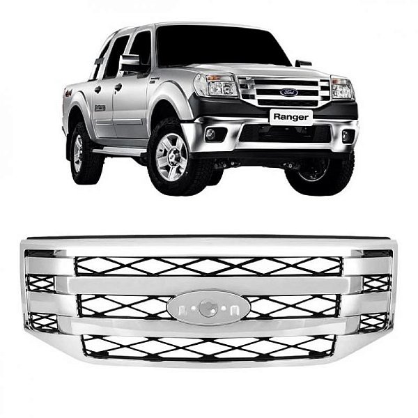 Grade do radiador ranger ford de 2010 a 2012 cromada
