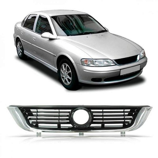 Grade do radiador vectra chevrolet de 1997 a 2005 preta e cromada