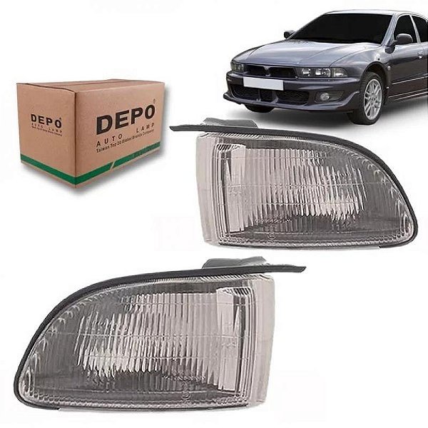 Lanterna galant mitsubishi de 1997 a 2002 dianteira lado direito cristal