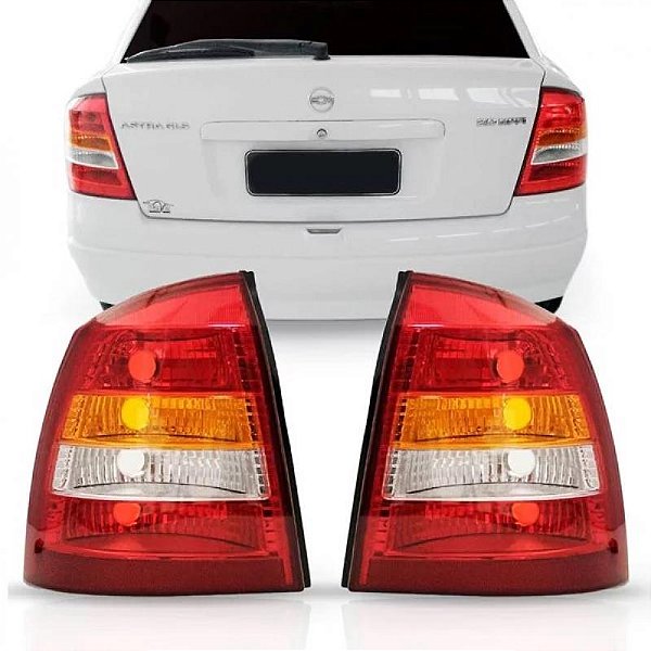 Lanterna astra chevrolet de 1998 a 2002 traseira lado esquerdo tricolor sedã