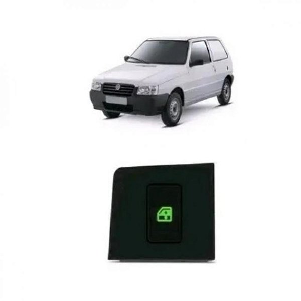 Interruptor uno fiat de 1991 a 2003 dianteiro lado direito verde simples