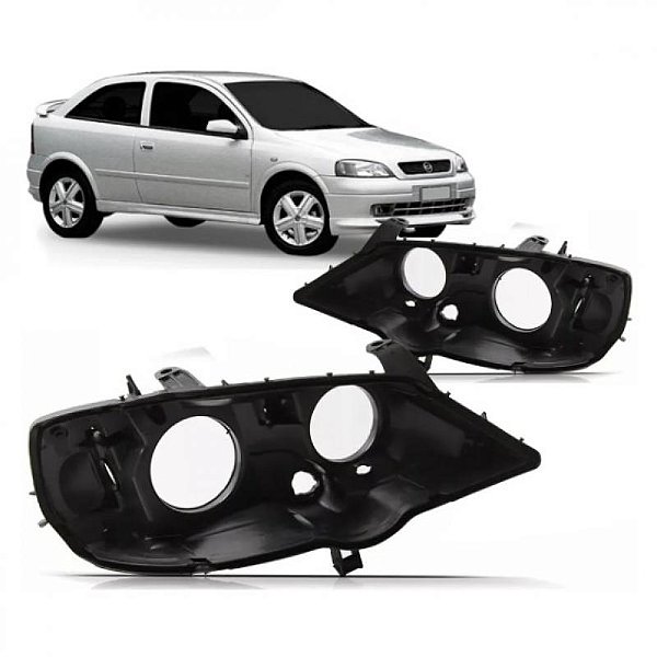 Carcaça de farol astra chevrolet de 1998 a 2002 lado esquerdo