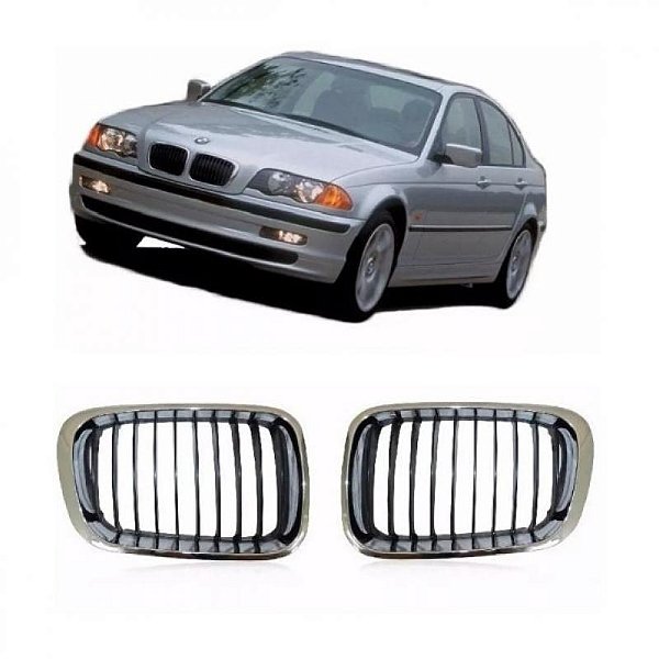 Grade do radiador série 5 bmw de 1996 a 1999 lado direito sedan