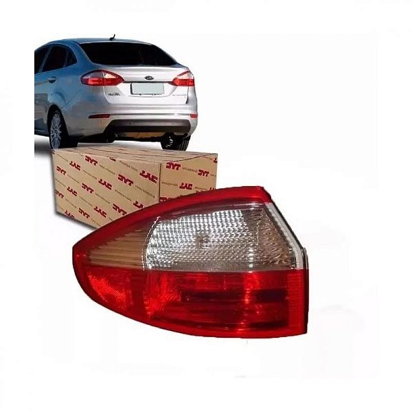 Lanterna new fiesta ford de 2013 a 2019 lado esquerdo traseiro de canto sedã