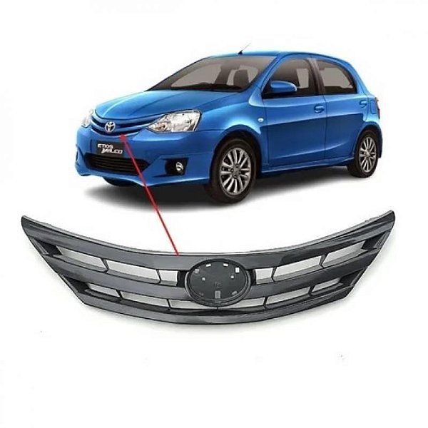 Grade do radiador etios toyota de 2012 a 2016 cinza