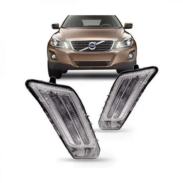Lanterna do para choque xc60 volvo de 2008 a 2013 dianteira lado esquerdo luz diurna
