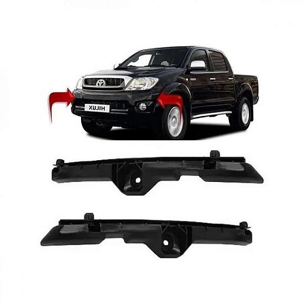 Suporte guia de para choque hilux toyota de 2005 a 2011 dianteiro lado direito picape