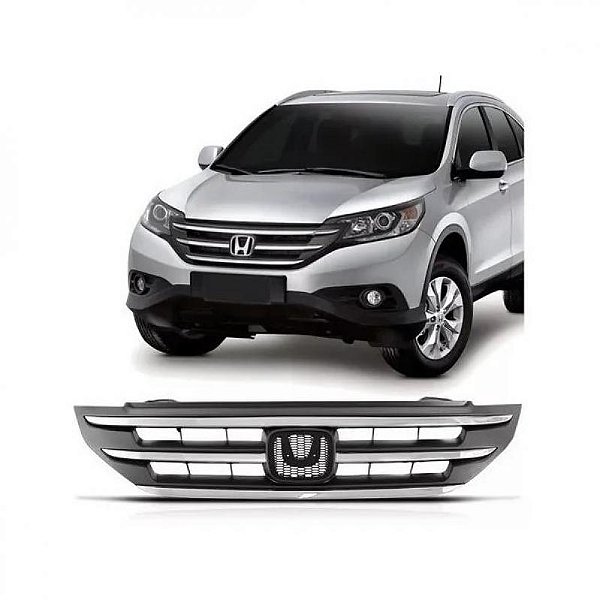 Grade do radiador crv honda de 2012 a 2014 com friso cromado sem emblema