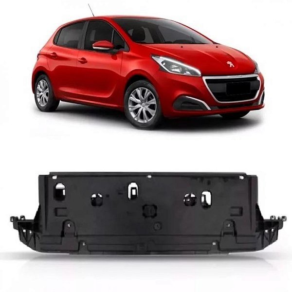 Acabamento para choque 208 peugeot de 2017 a 2020 dianteiro inferior interno