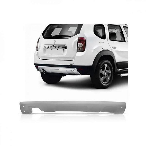 Acabamento para para choque duster renault de 2010 a 2015 traseiro cinza texturizado
