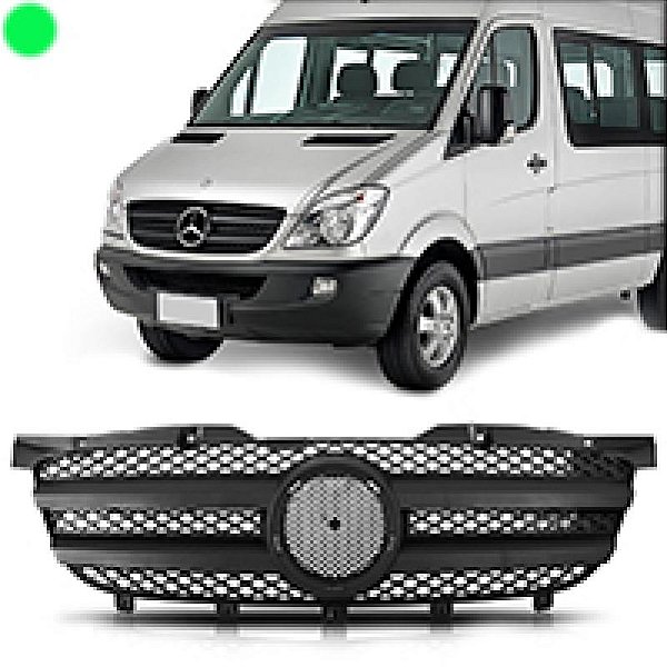 Grade do radiador sprinter mercedes benz de 2012 a 2016 carcaça preta sem emblema