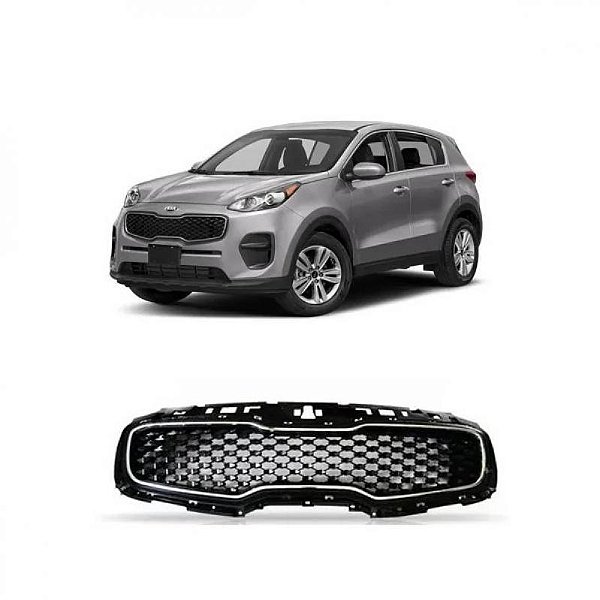 Grade do radiador sportage kia de 2017 a 2019 cromada e preta