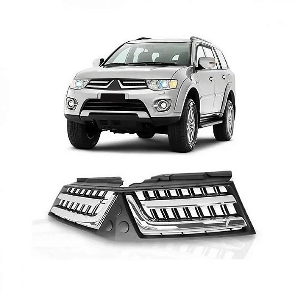 Grade do radiador pajero dakar mitsubishi de 2015 a 2016 cromada