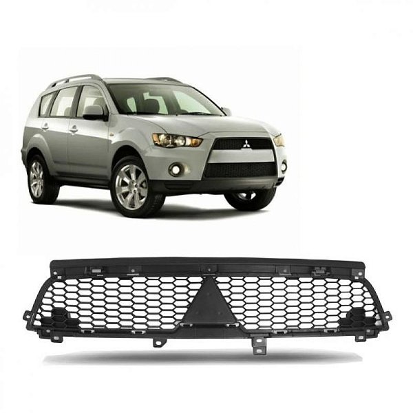 Grade do radiador outlander mitsubishi de 2010 a 2013 preta