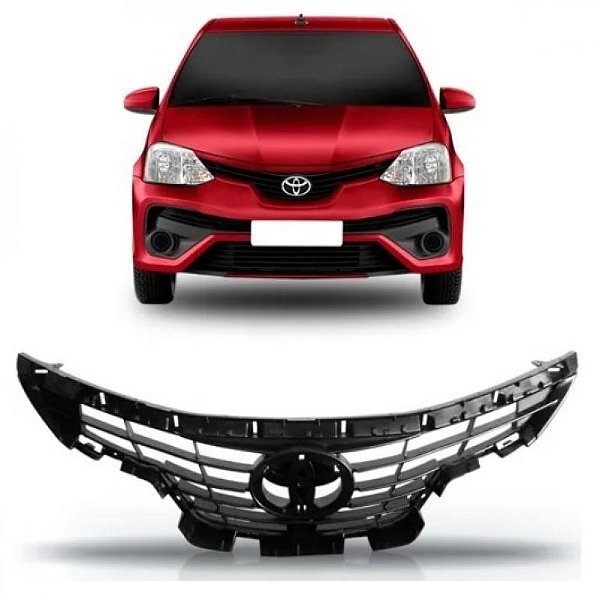 Grade do radiador etios toyota de 2017 a 2021 interna preta