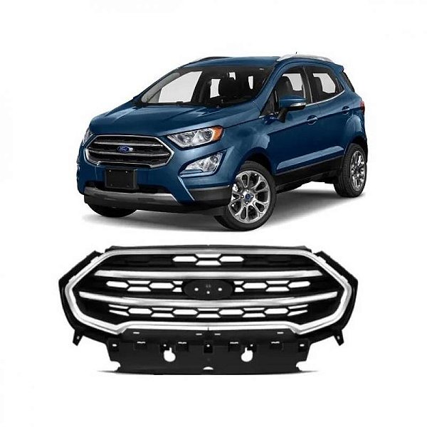 Grade do radiador ecosport ford de 2018 a 2021 com friso cromado