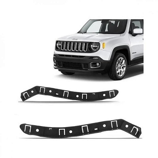 Suporte guia para choque renegade jeep de 2015 a 2021 dianteiro lado direito