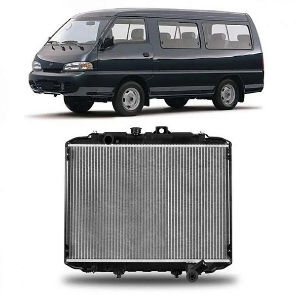 Radiador h100 hyundai de 1994 a 2004 câmbio manual