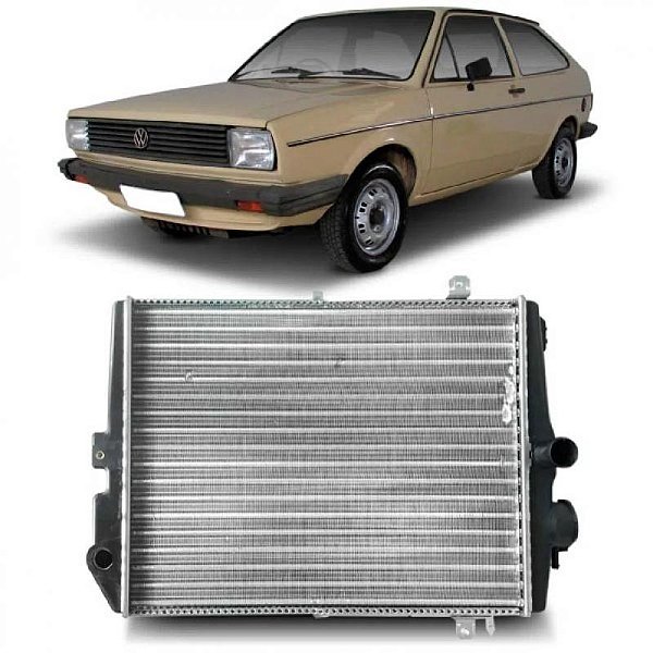 Radiador gol volkswagen de 1980 a 1986 e passat e voyage volkswagen com câmbio manual