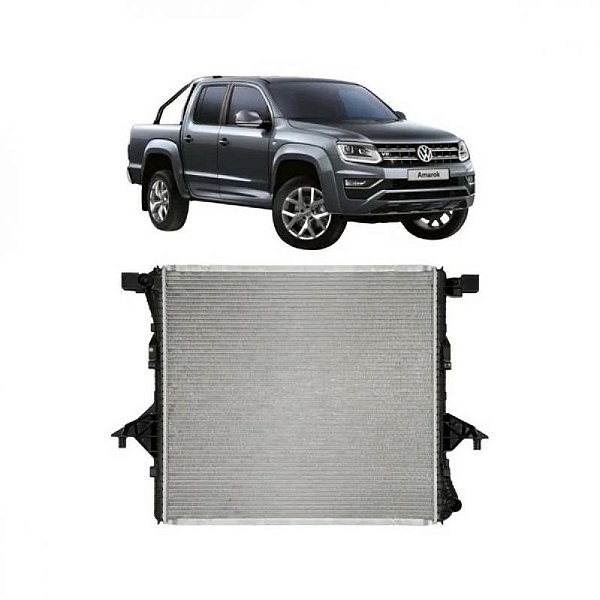 Radiador amarok volkswagen de 2010 a 2024 diesel com câmbio automático ou manual