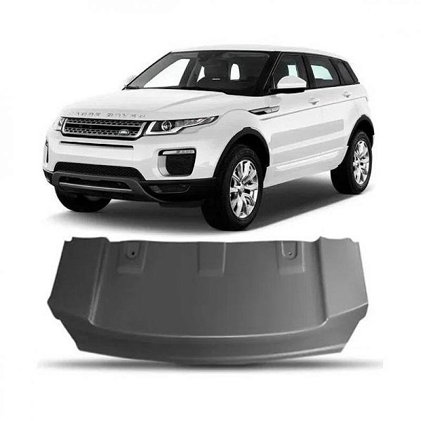 Acabamento inferior para choque evoque land rover de 2012 a 2014 dianteiro cinza dynamic