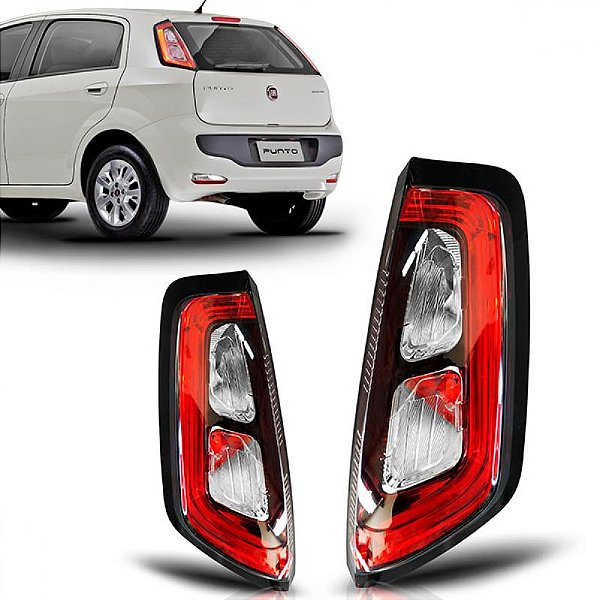 Lanterna punto fiat de 2013 a 2017 traseira lado esquerdo sporting e tjet com LED