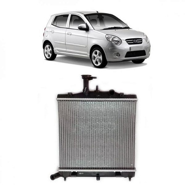 Radiador picanto kia de 2005 a 2011 câmbio manual