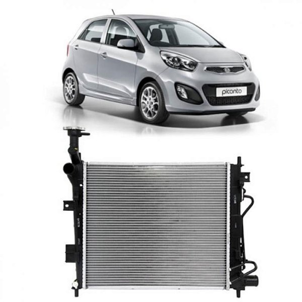 Radiador picanto kia de 2012 a 2017 com ar câmbio manual