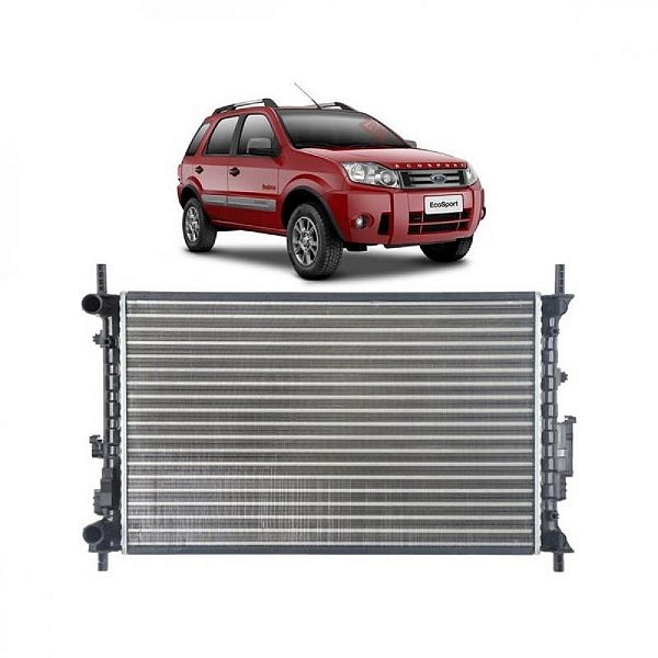 Radiador ecosport ford de 2008 a 2012 motor 2.0 com ar câmbio automático