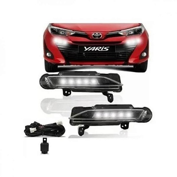 Kit de luz diurna yaris toyota de 2018 a 2022 LED DRL