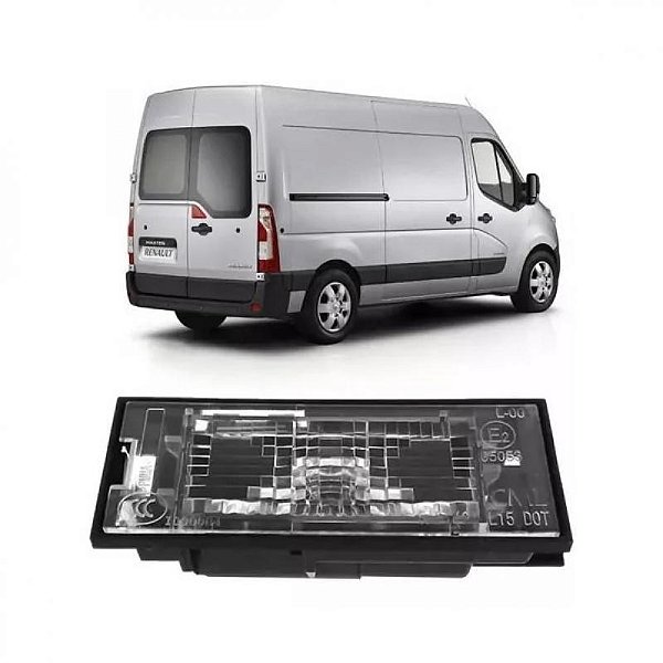 Lanterna da placa master renault de 2013 a 2025