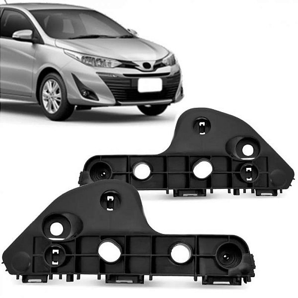 Suporte guia para para choque yaris toyota de 2018 a 2023 lado direito dianteiro
