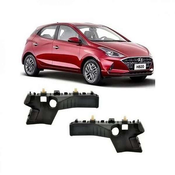 Suporte guia de para choque hb20 hyundai de 2020 a 2022 dianteiro lado direito