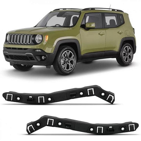 Suporte guia de para choque renegade jeep de 2015 a 2025 dianteiro lado direito