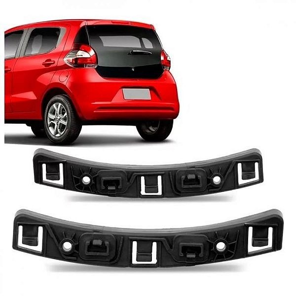 Suporte guia para para choque mobi fiat de 2016 a 2025 traseiro lado direito