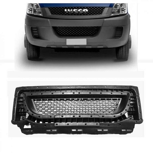 Grade para para choque daily iveco de 2008 a 2012 central tipo colmeia