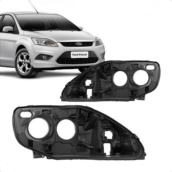 Carcaça do farol focus ford de 2009 a 2013 lado esquerdo