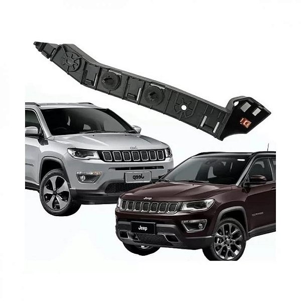 Suporte guia do para choque compass jeep de 2017 a 2021 lado direito traseiro