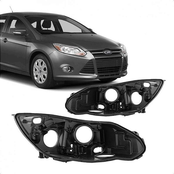 Carcaça de farol focus ford de 2014 a 2015 lado direito