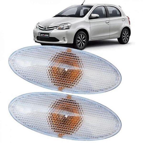 Lanterna etios toyota de 2012 a 2021 lateral cristal para hatch e sedã