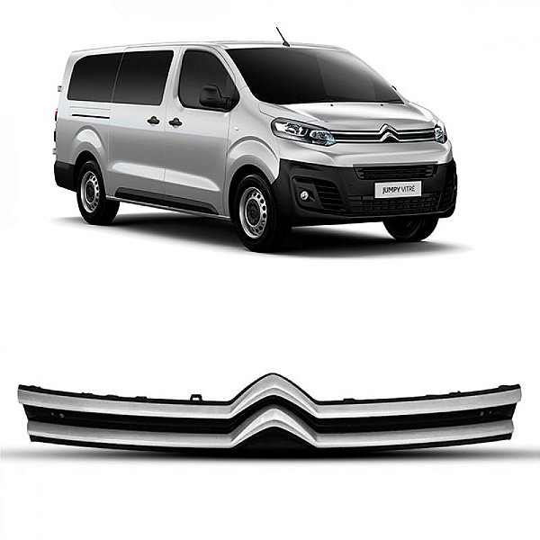 Grade do radiador jumpy citroën de 2018 a 2024 com friso cromado
