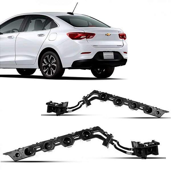 Suporte guia de para choque onix chevrolet de 2020 a 2025 traseiro lado direito sedã
