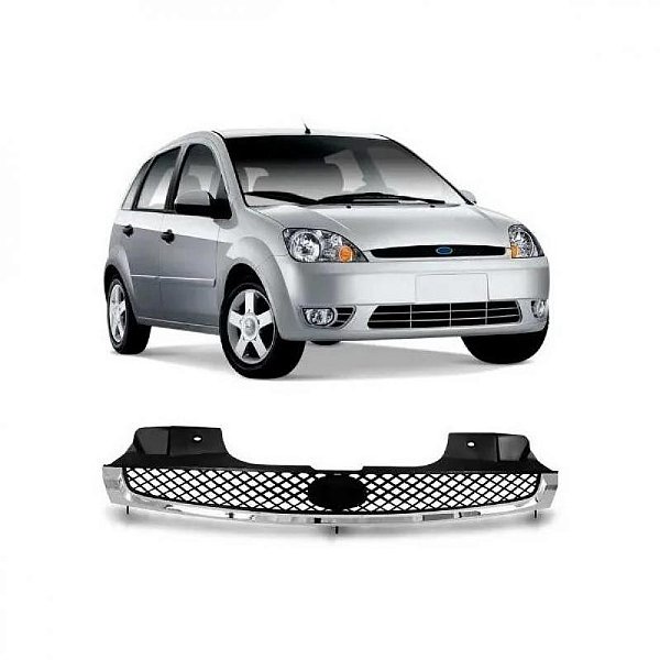 Grade do radiador fiesta ford de 2003 a 2007 cromada