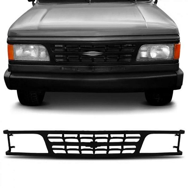 Grade do radiador d20 chevrolet de 1993 a 1998 preta