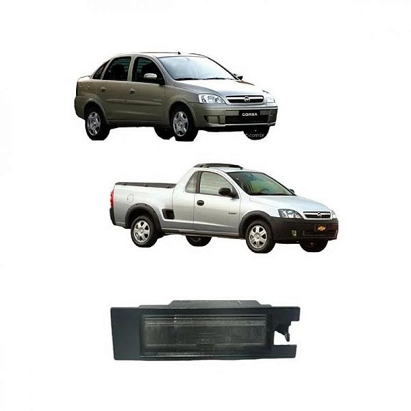 Lanterna de placa corsa chevrolet de 2003 a 2012 e meriva chevrolet