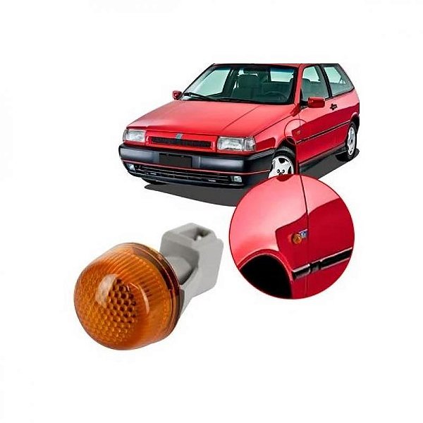 Lanterna tipo fiat de 1993 a 1997 lateral âmbar acrílico
