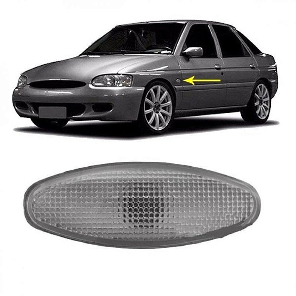 Lanterna escort ford de 1997 a 2002 lateral cristal