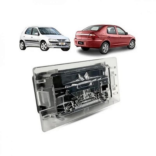 Lanterna de placa celta chevrolet de 2000 a 2015